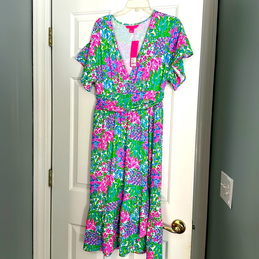 Lily Pulitzer Juliet Faux-Wrap Midi Dress